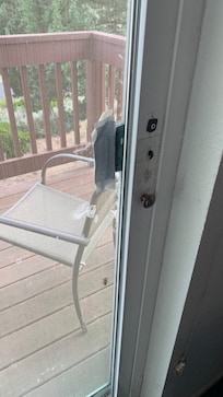Screen door was hard to open.