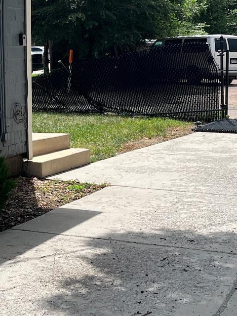 Backyard view to alley