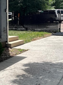 Backyard view to alley