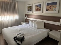 Master bedroom. Very comfortable bed and pillows.