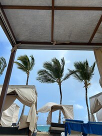 View from our Balinese bed