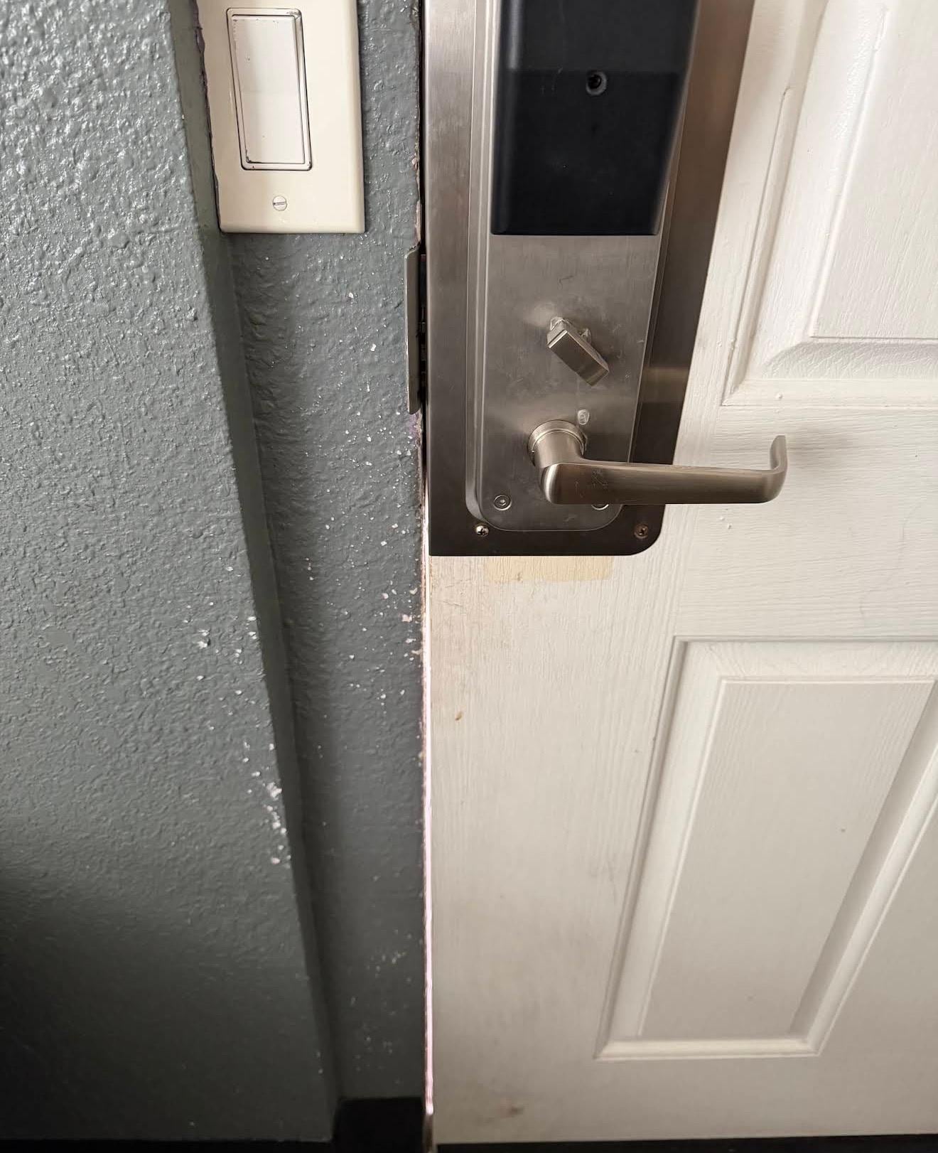 Major gap for bugs in the front door