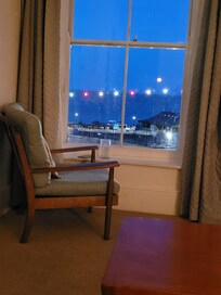 View of the jetty from the sitting room.
