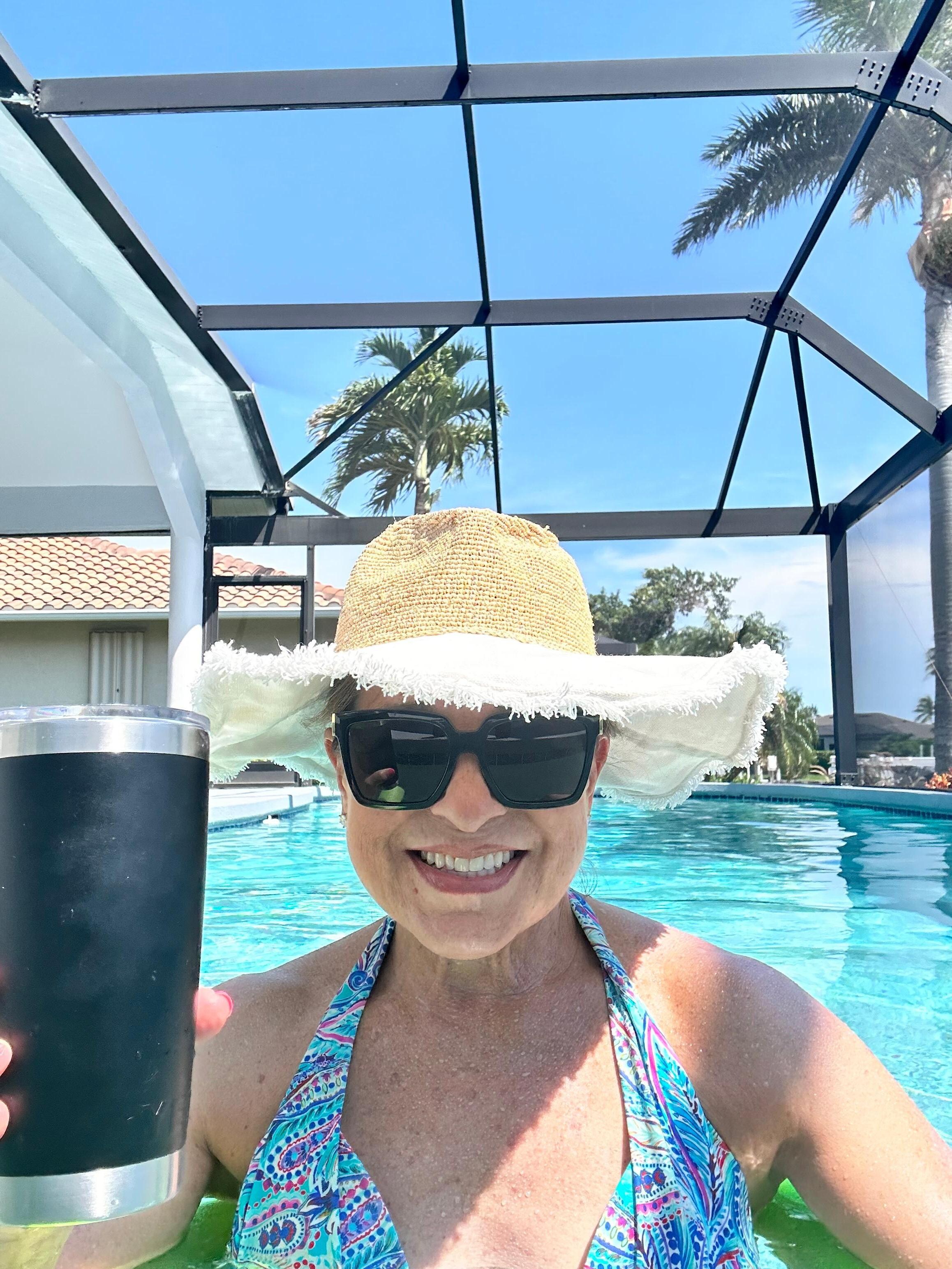 Leisurely afternoon at the pool.