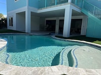 Our pool and hot tub