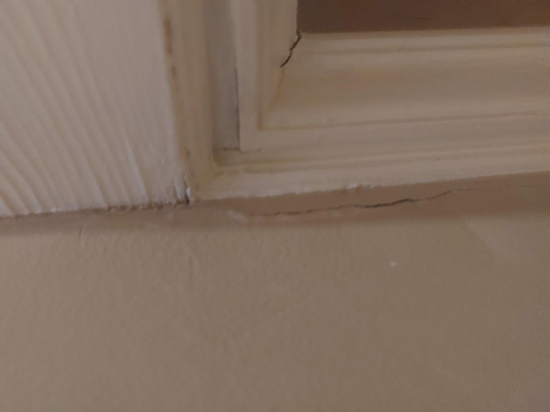 Cracked or Chipped Molding,  Hotel is under renovation 