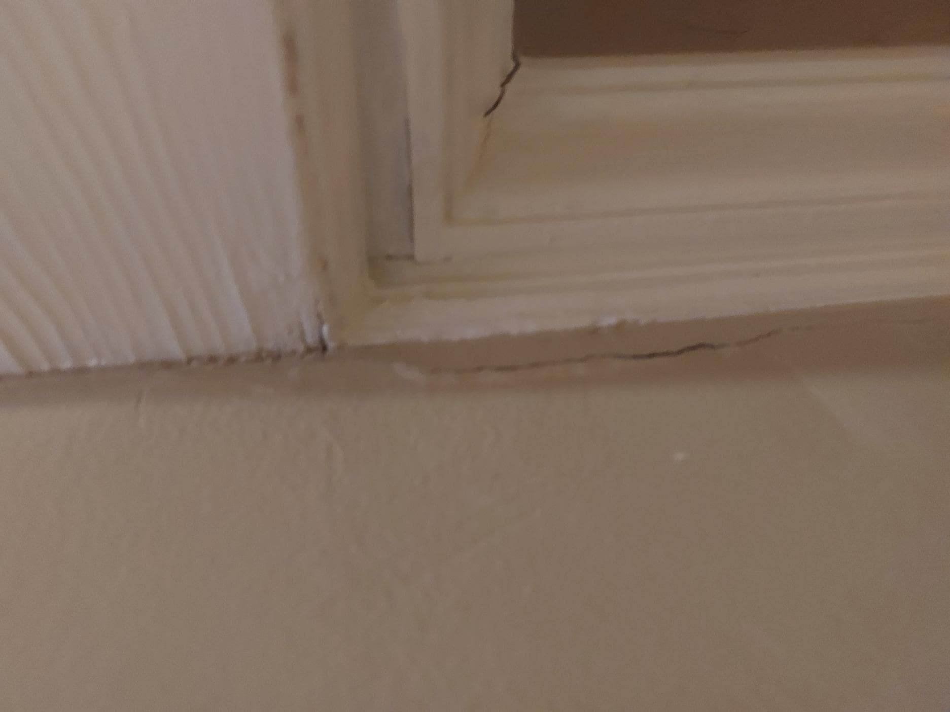 Cracked or Chipped Molding, Hotel is under renovation