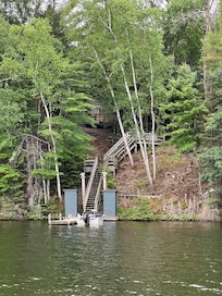 Dock from lake