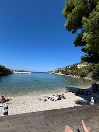 President Beach (3mins walk) - where apartment guests get free sunbeds