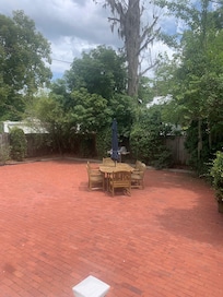 Great patio to enjoy breakfast.