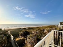 From the balcony with comfy seating