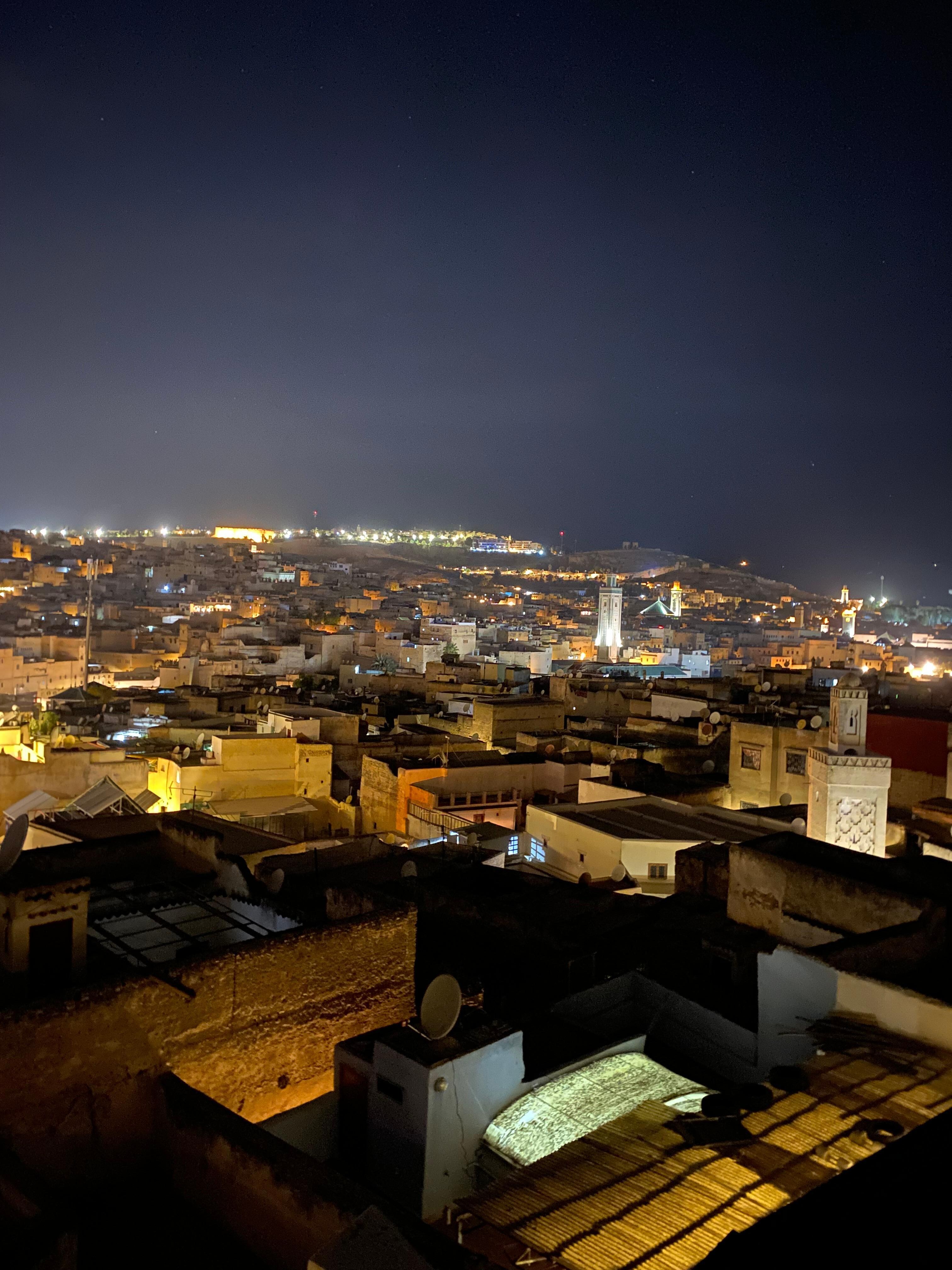 Utsikten fra takterrassen 