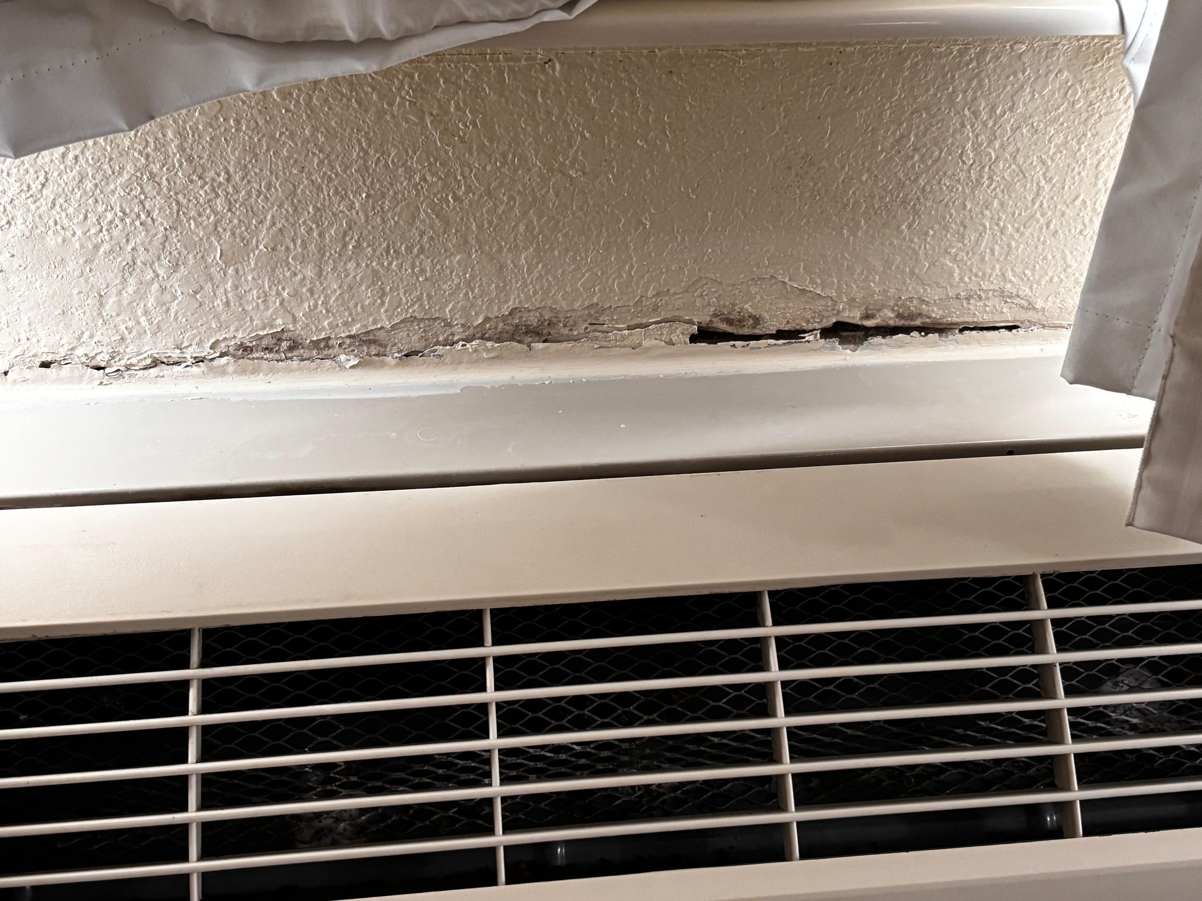 Heater/AC coming away from wall