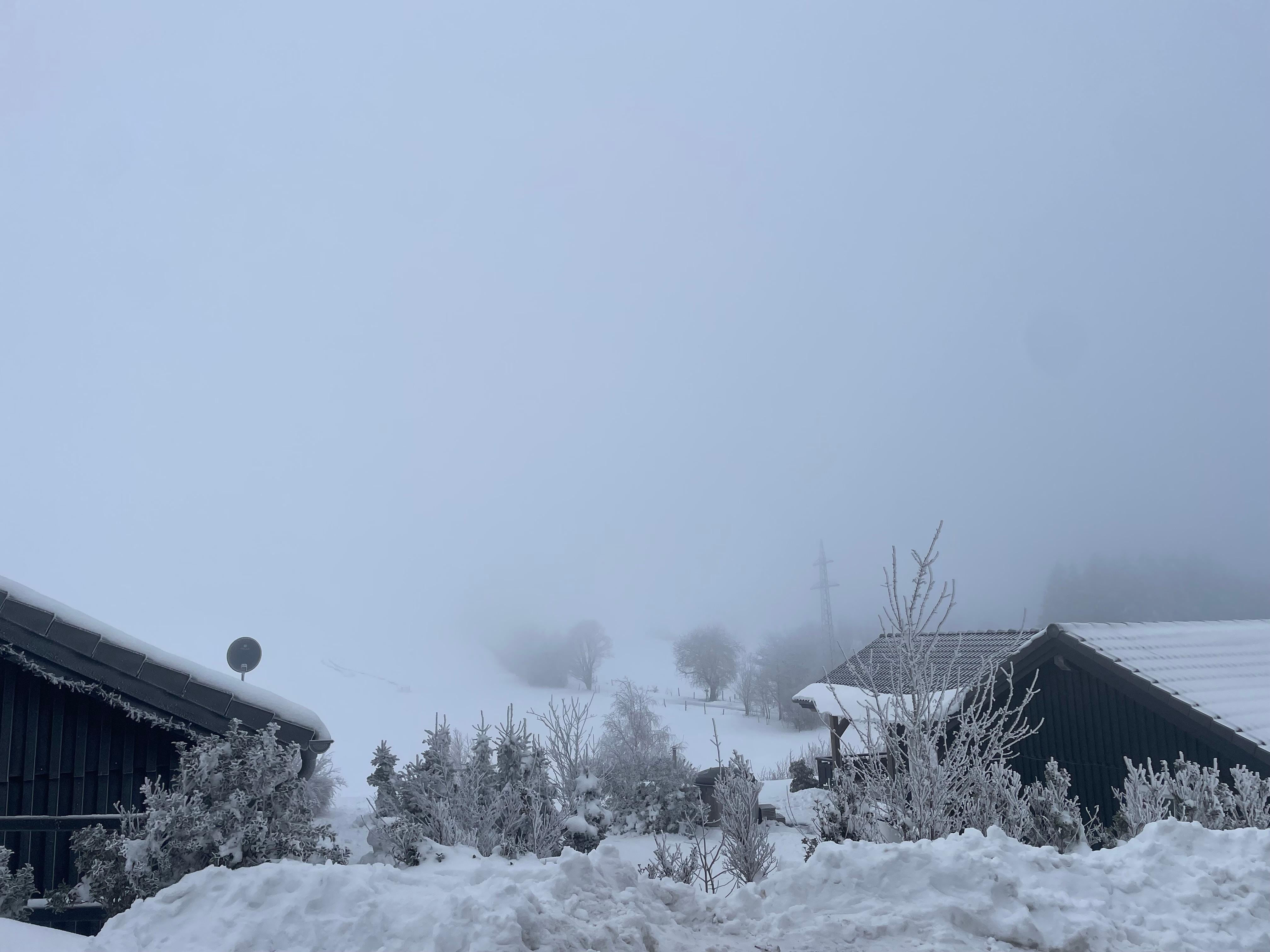 Blick auf Nachbarhäuser