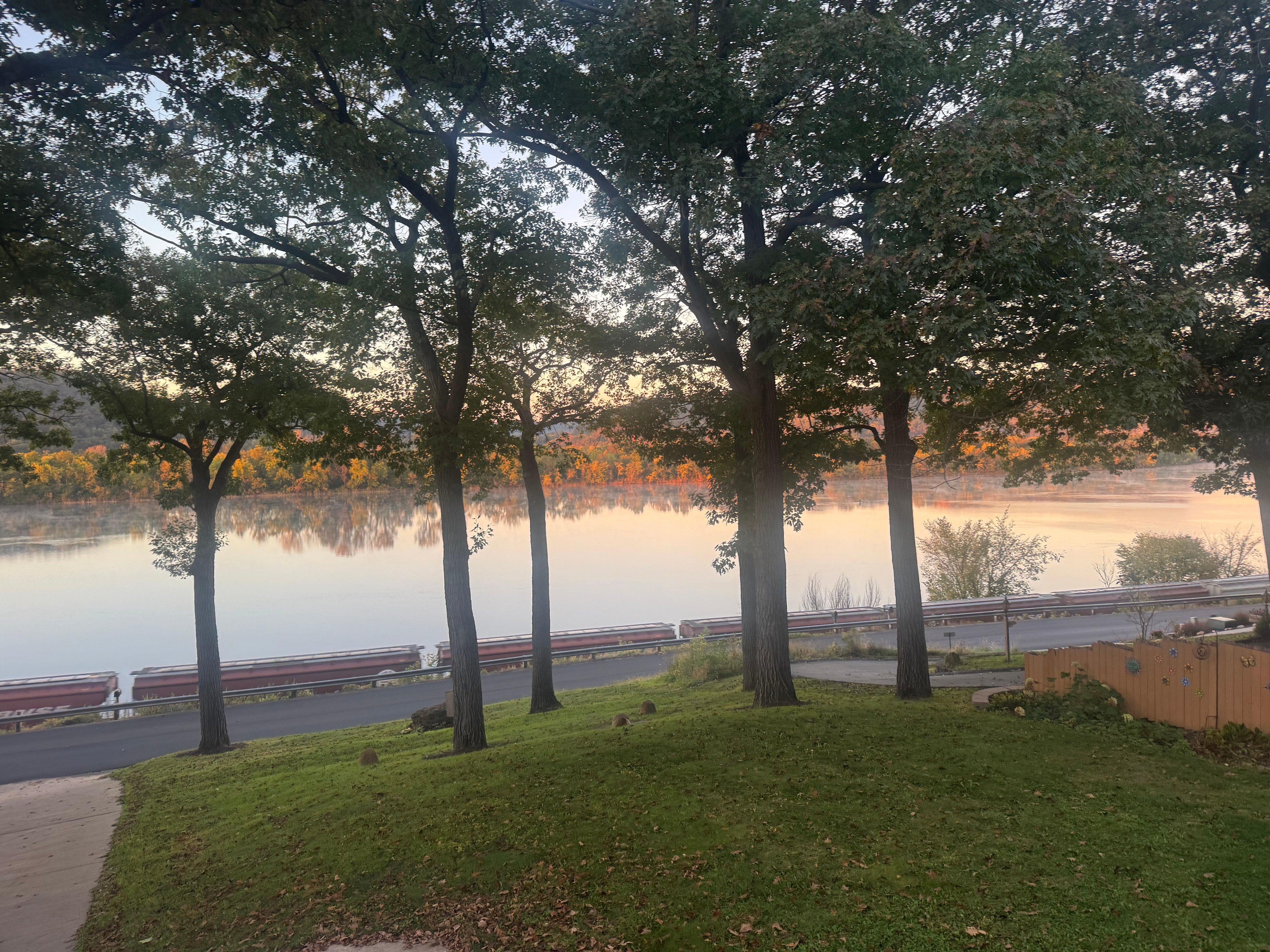 Beautiful view! I didn’t mind the train noise throughout the night and day, but it did affect the sleep of some.