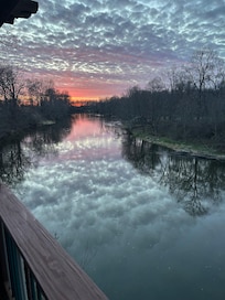 Beautiful sunset from the bedroom balcony