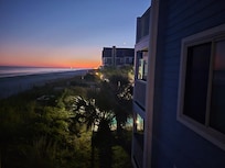 Upper balcony, southern view.