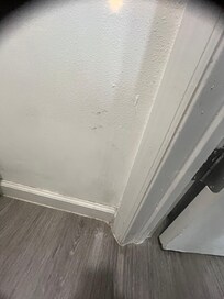 Dirty baseboards