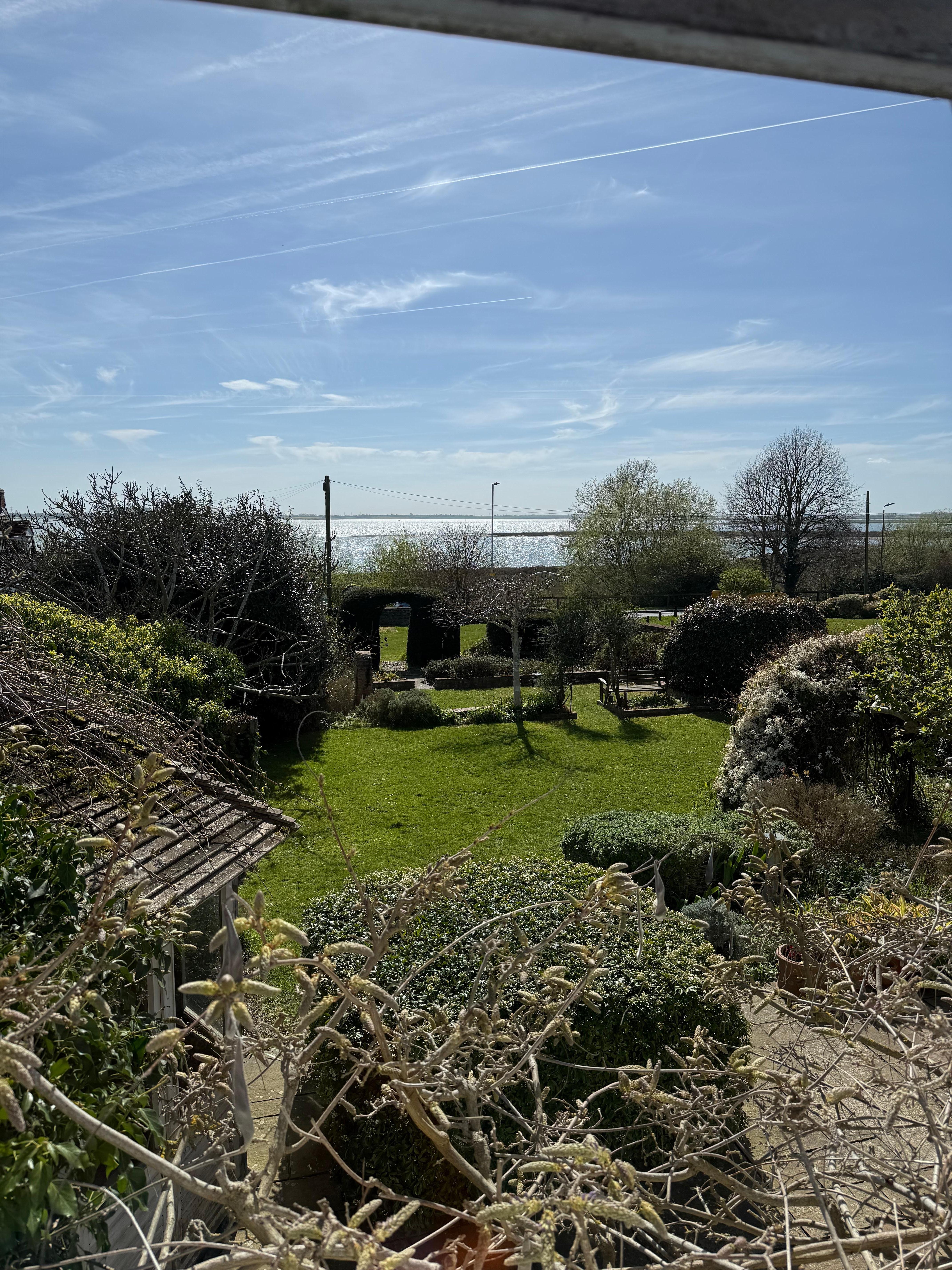 View from the main bedroom overlooking the garden.