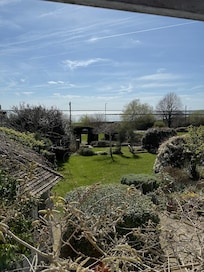 View from the main bedroom overlooking the garden.