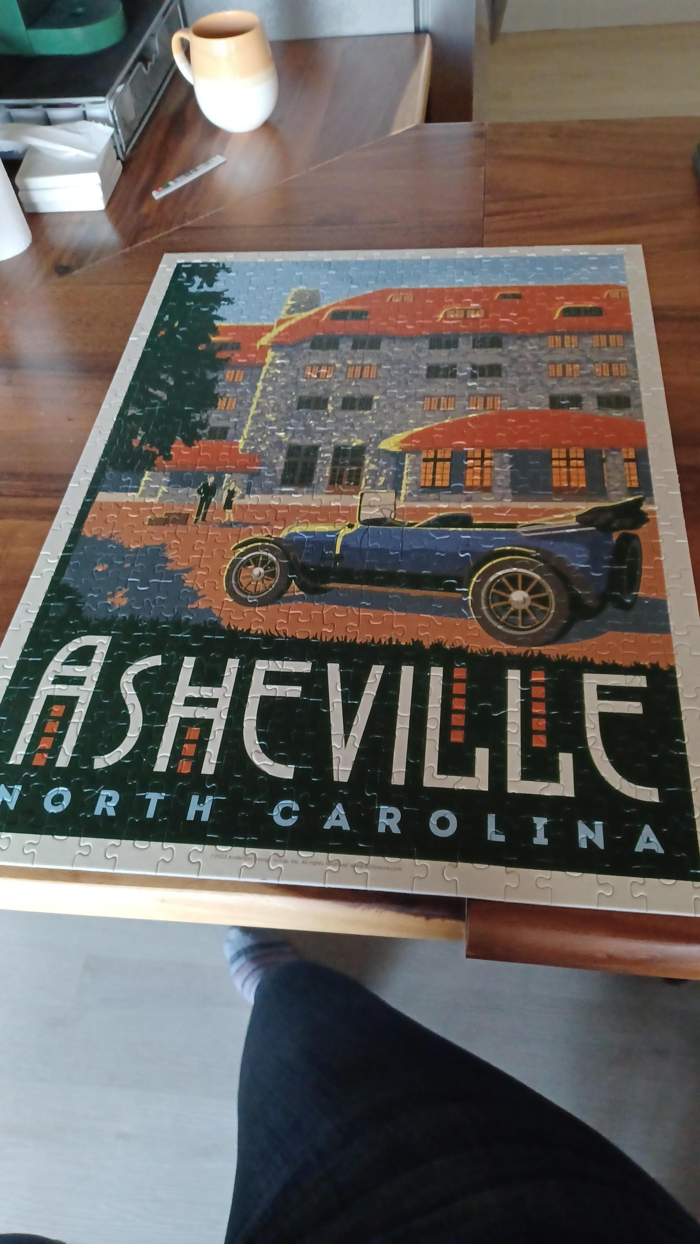 Enjoyed a relaxing, slow morning in with a puzzle and fresh coffee.