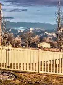 Our view from the front porch of Juniper House.