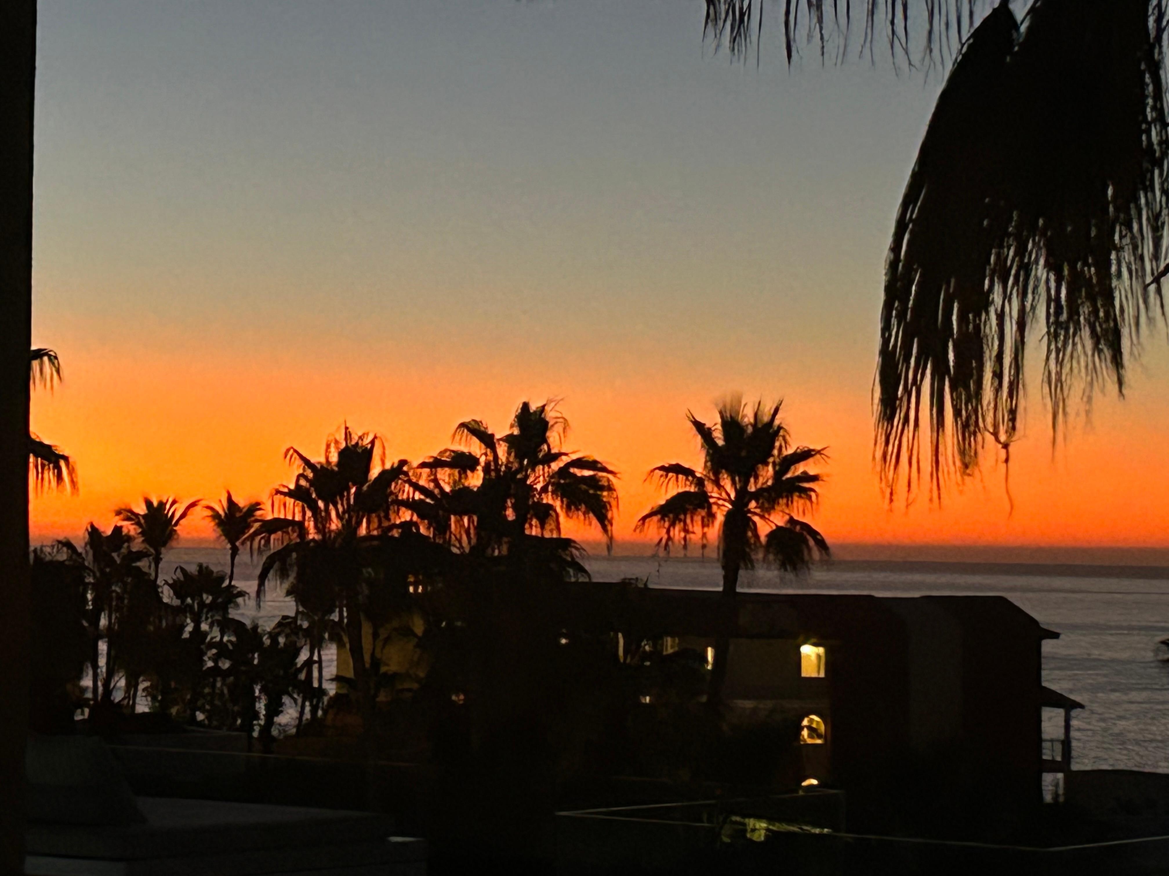 Sunrise from the balcony 