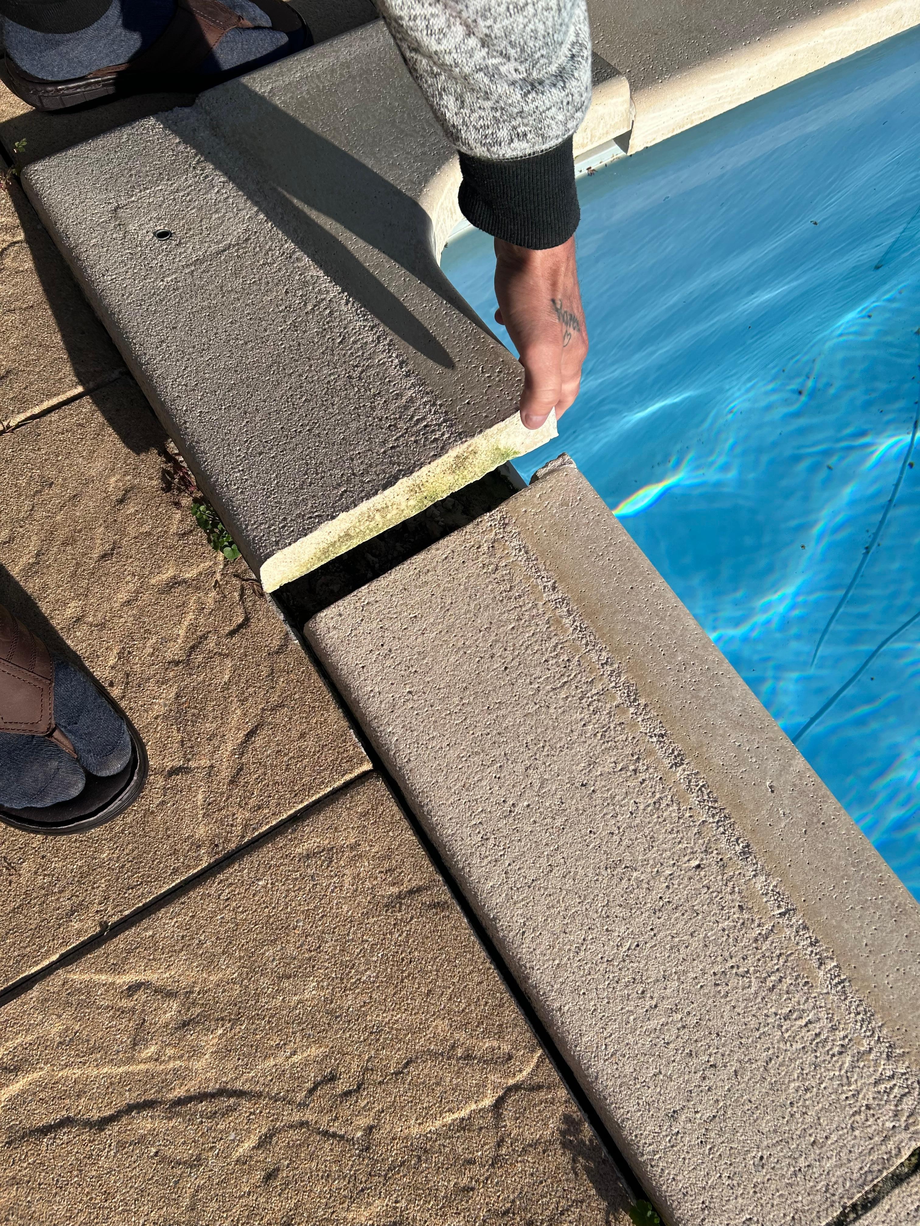 Tiles loose on pool