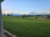 View from the cottage's front porch