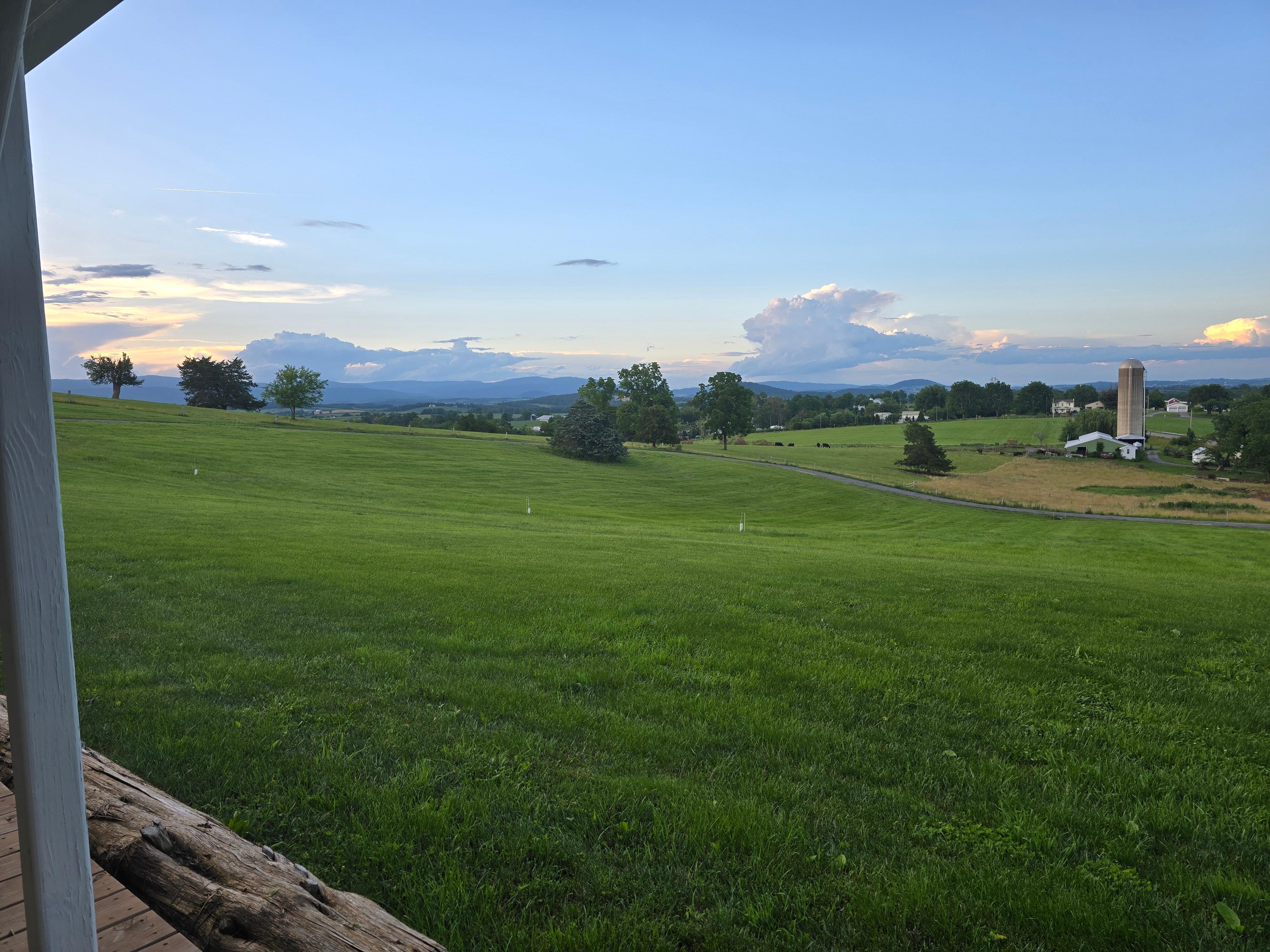 View from the cottage's front porch 