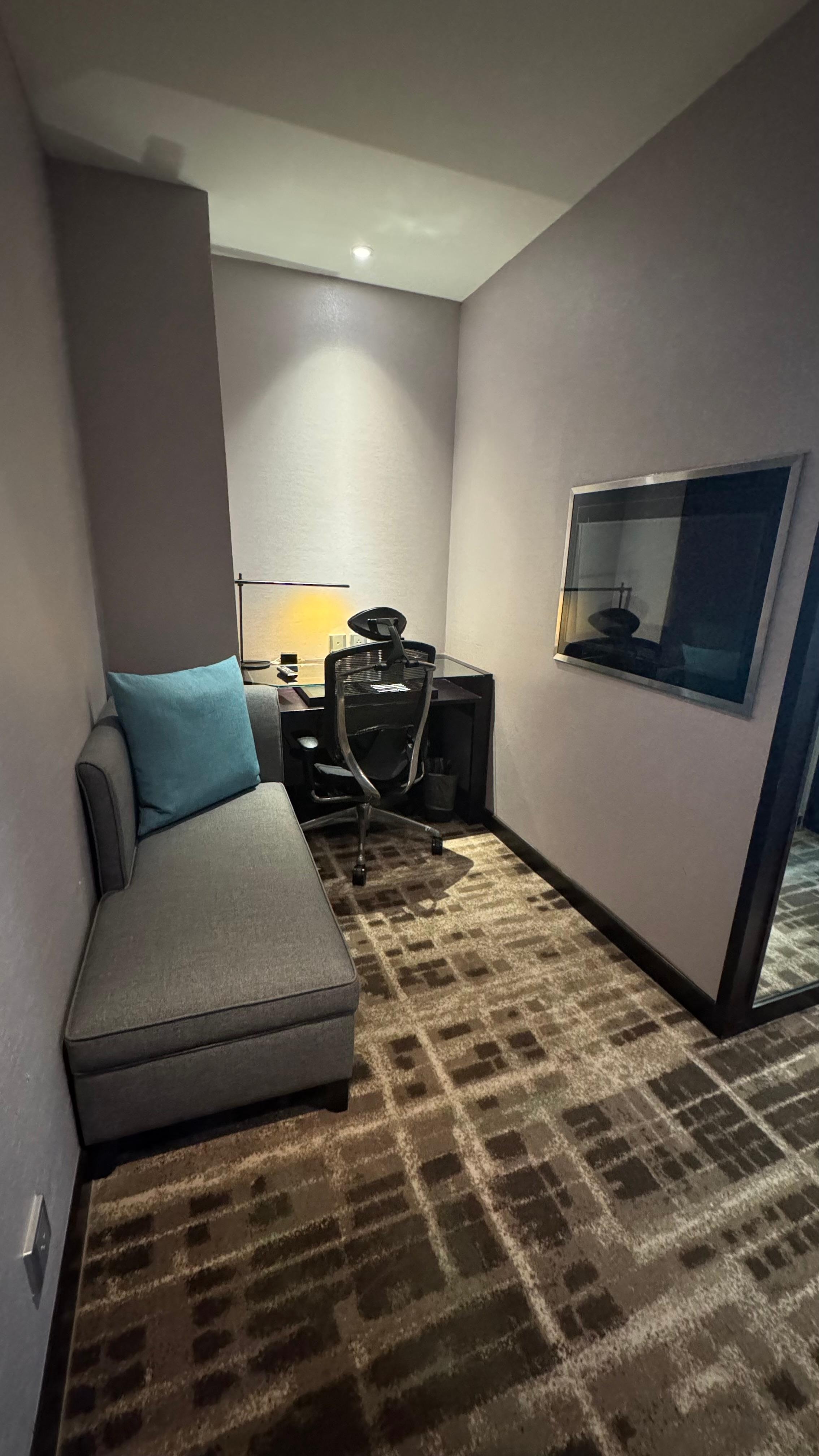 Work space in a room