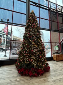 Christmas tree inside the hotel