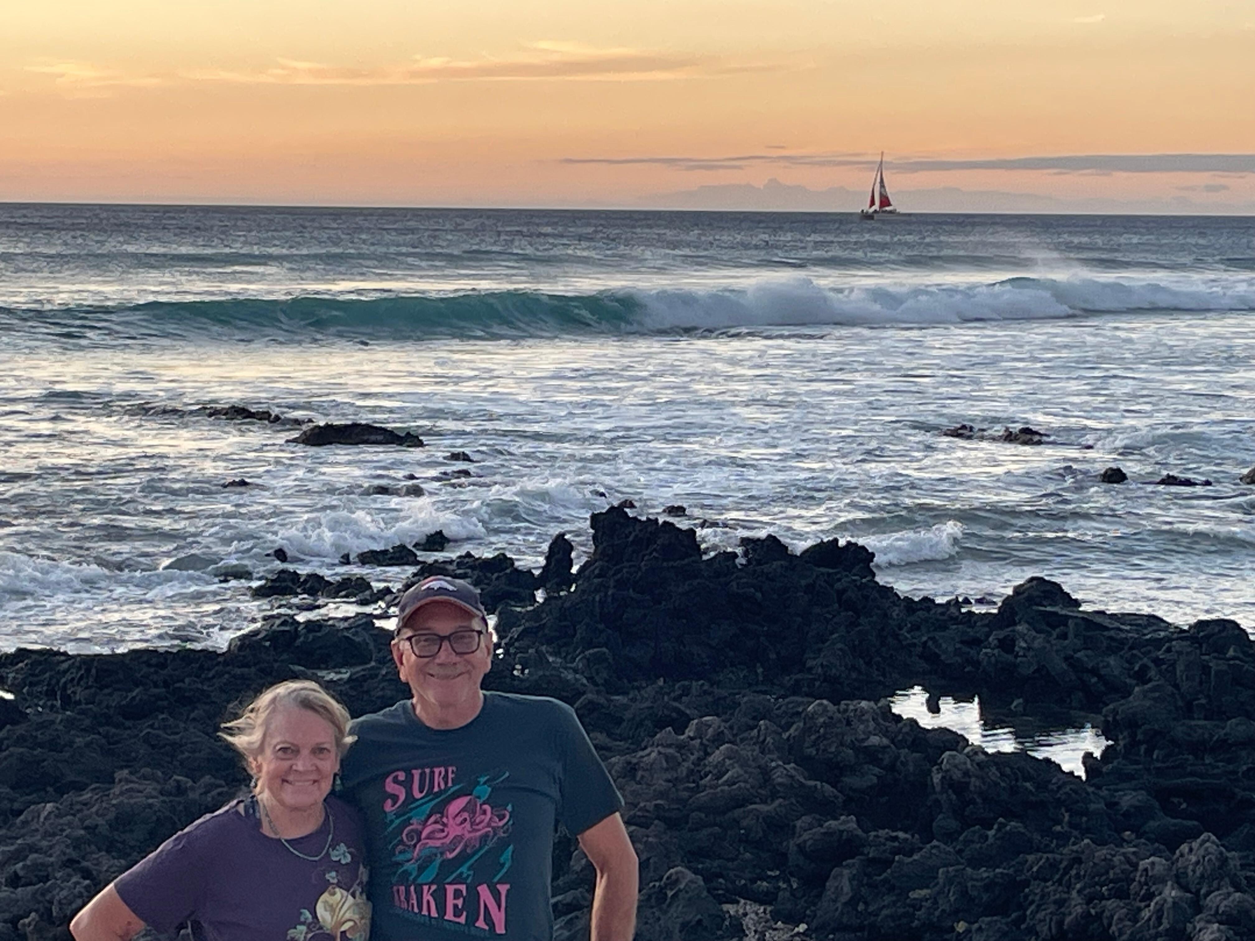 Sunset at beach close to Condo