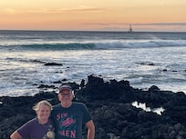 Sunset at beach close to Condo