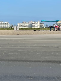 View from the beach of Aqua Beach Hotel