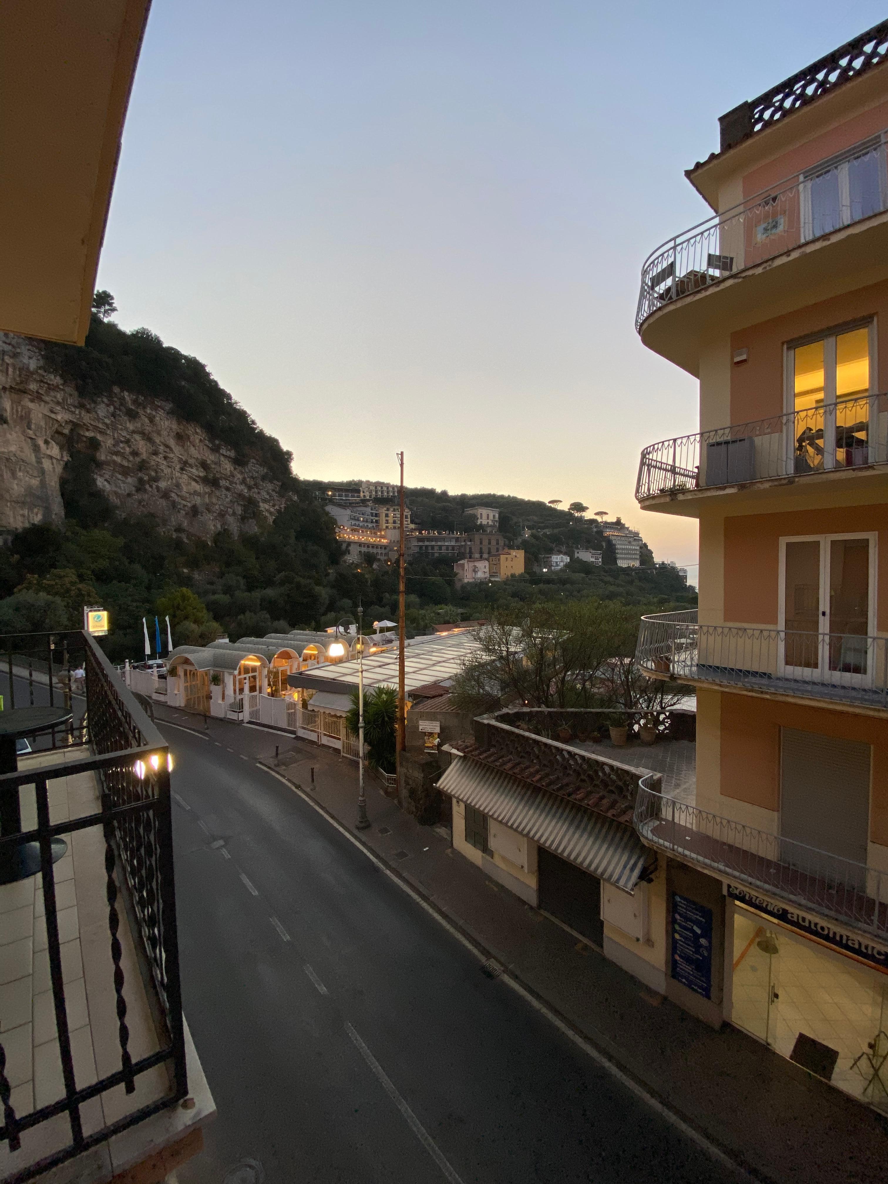 View from balcony away from Sorrento town