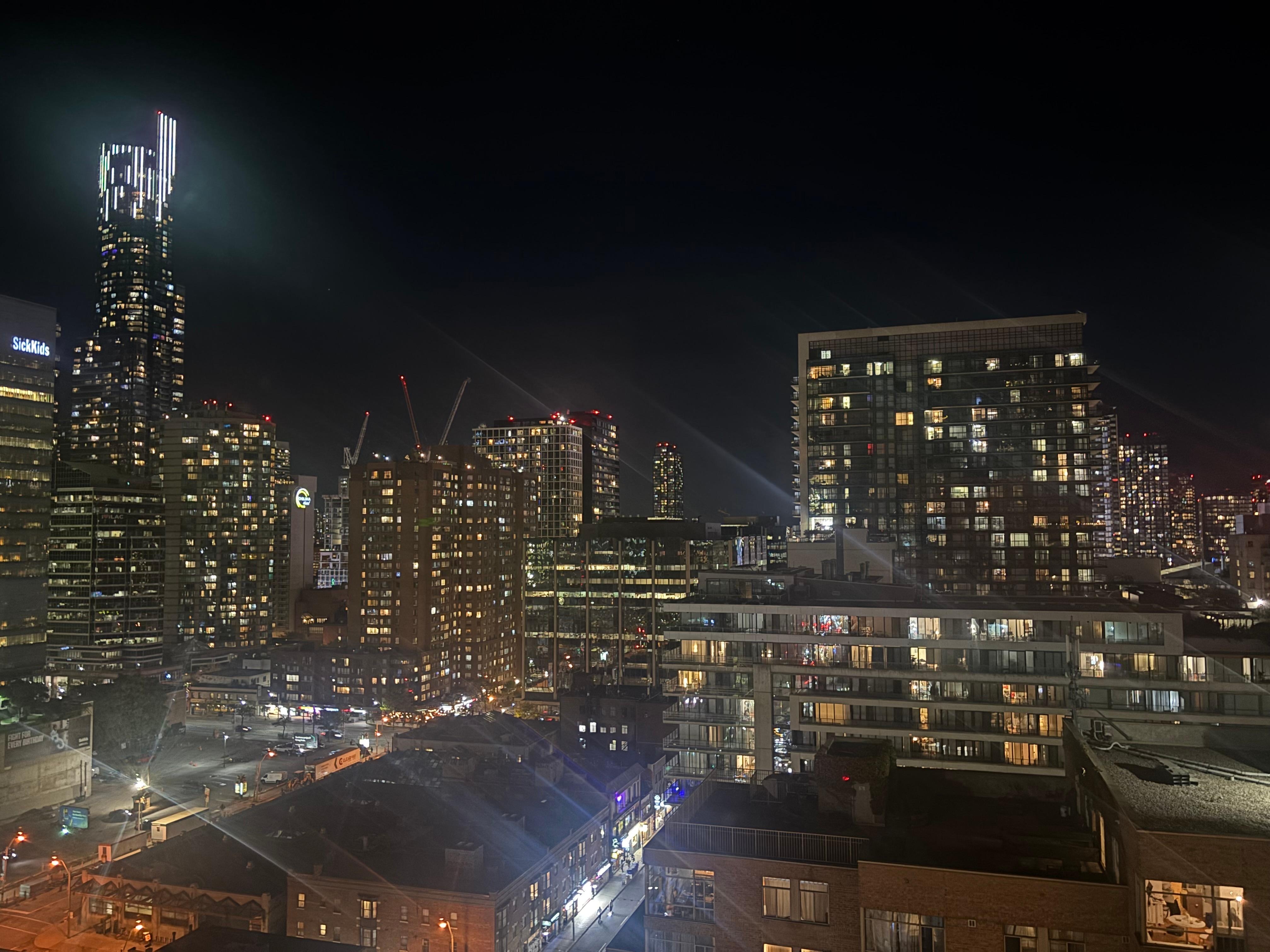 部屋からの夜景