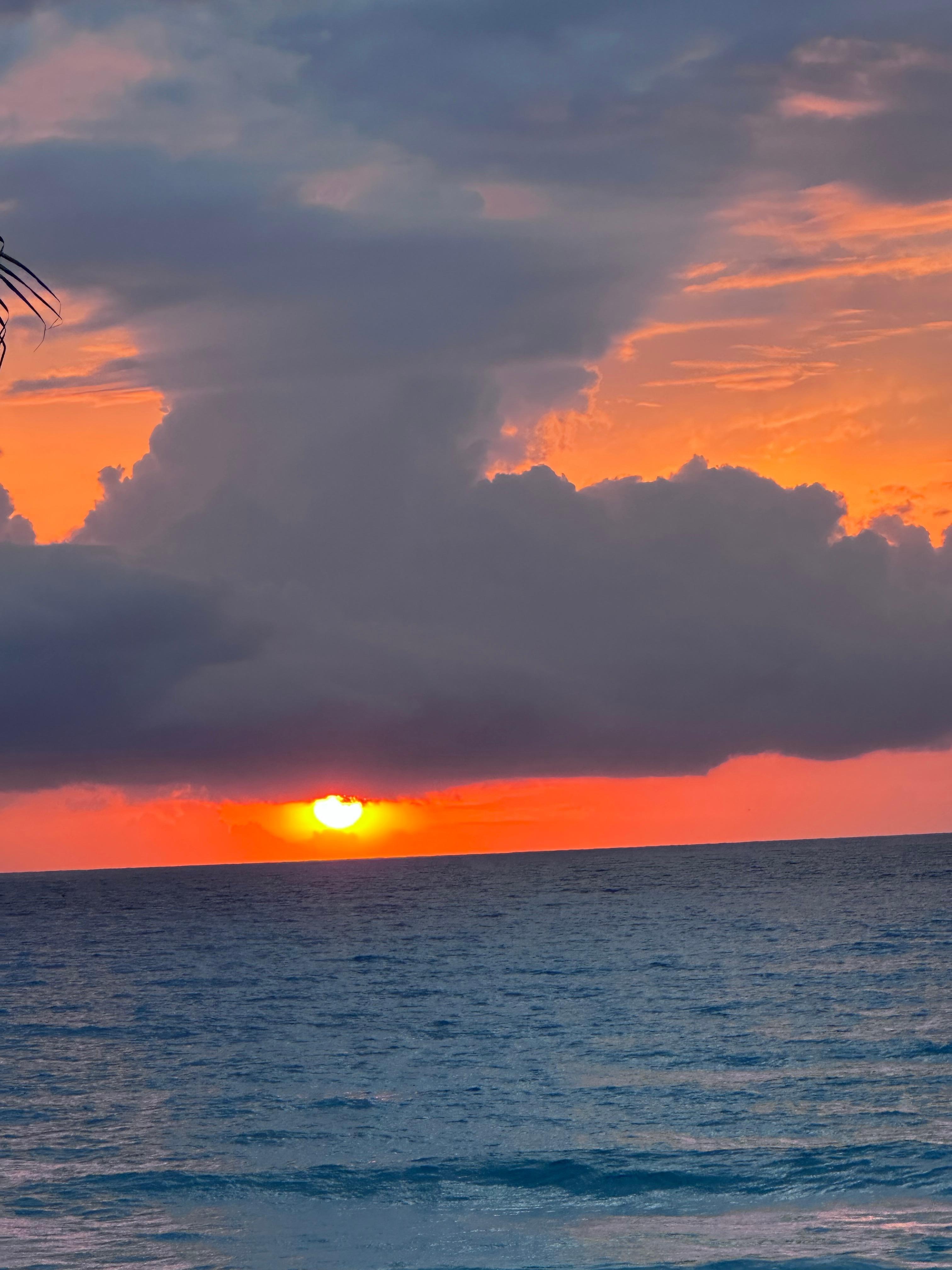 Sunrise from our balcony