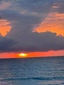 Sunrise from our balcony