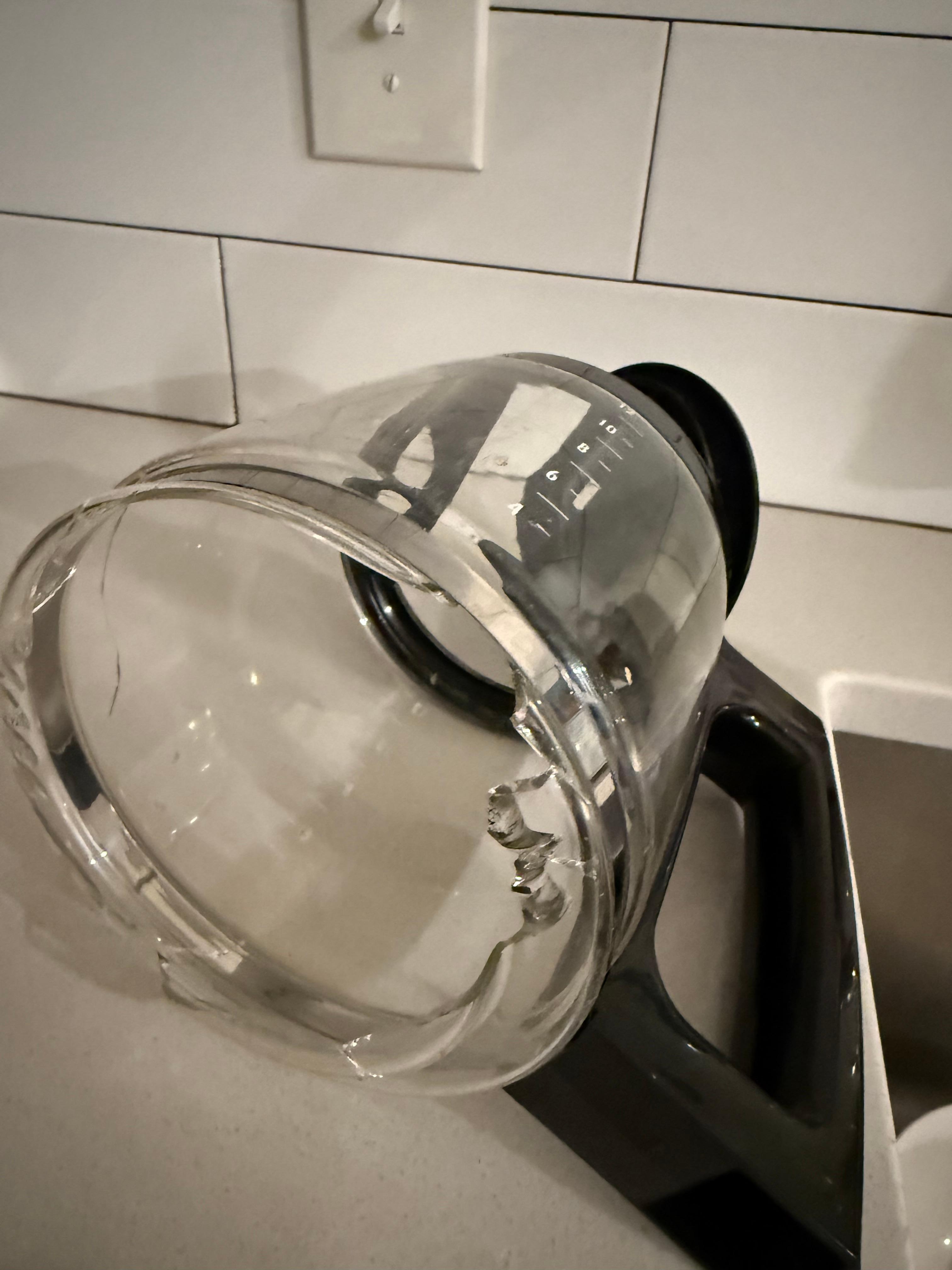 Coffee pot that clearly wasn’t checked by housekeeping. Becomes questionable if anything was cleaned properly. 