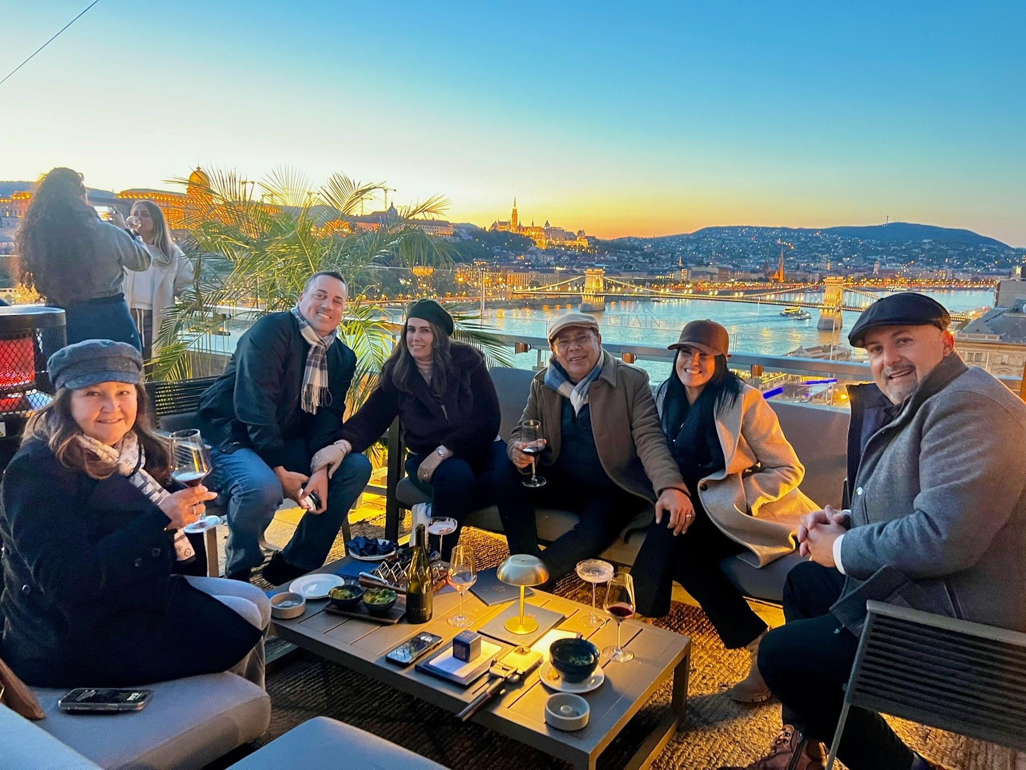 View from rooftop bar