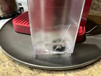 Keurig water container was already cracked when we arrived.