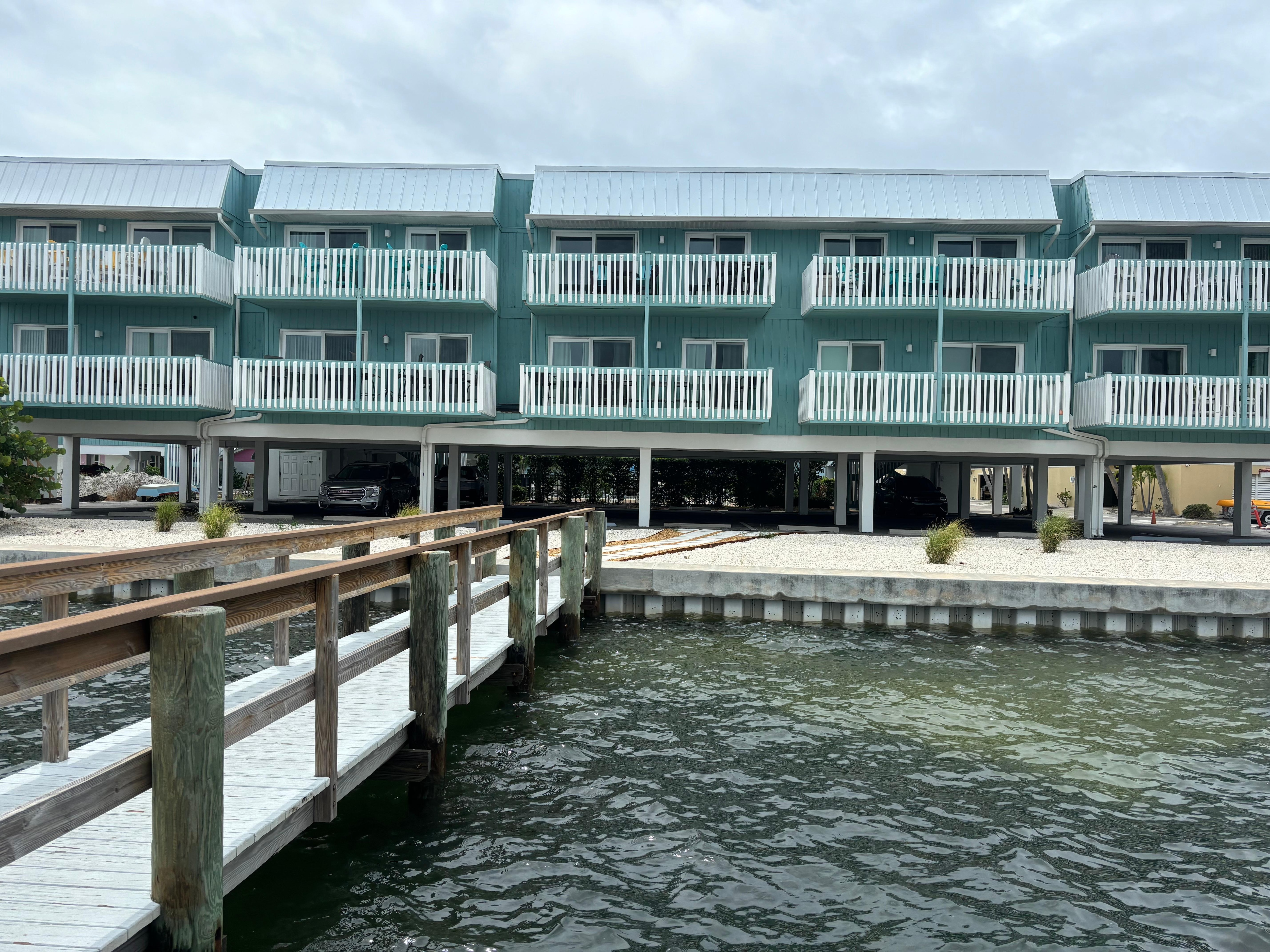 View of the condo from the dock!