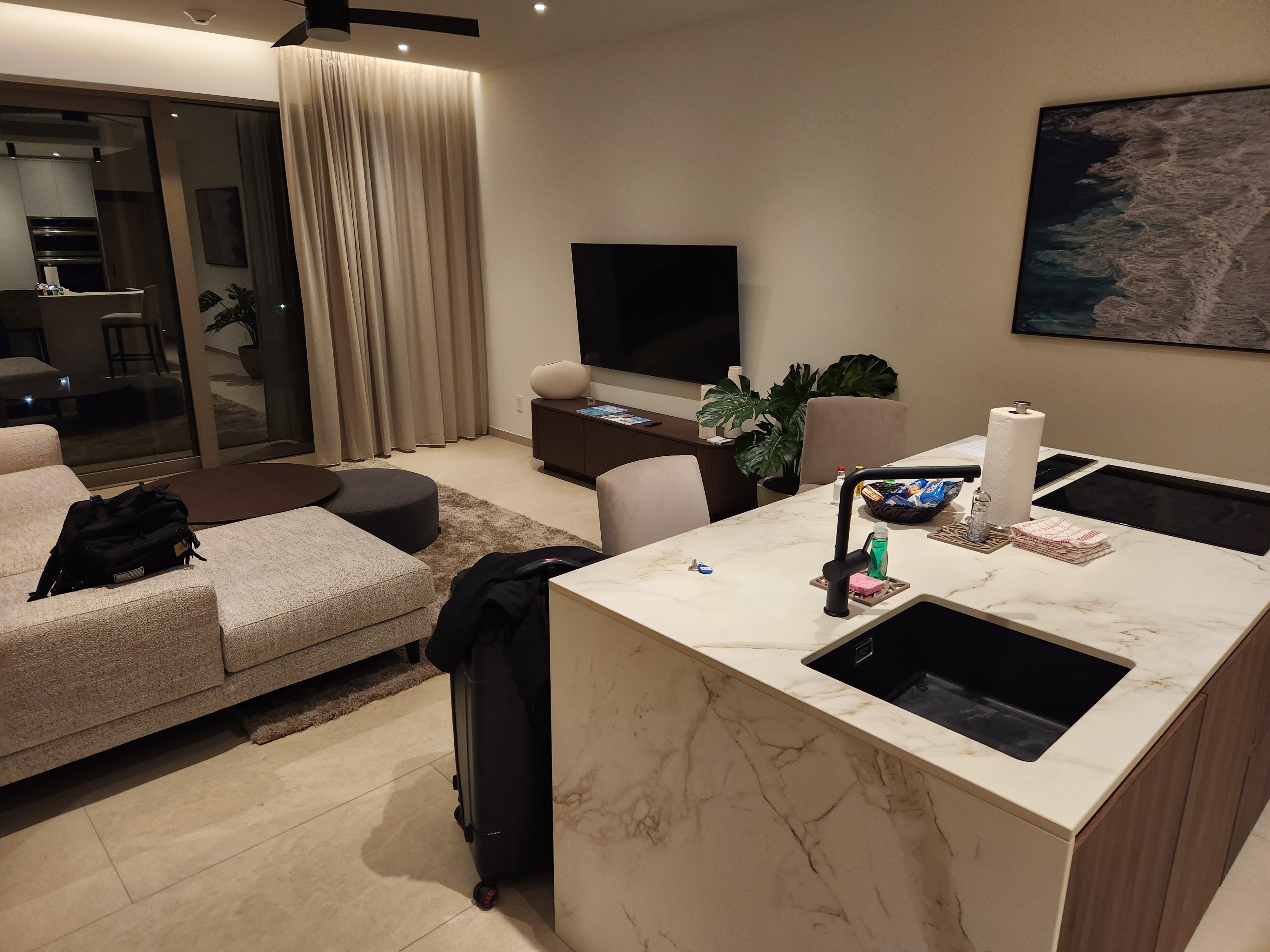 Living room and kitchen 