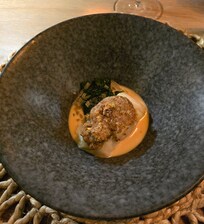 One of the cources on the menu