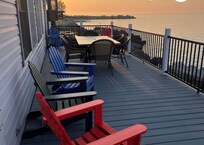 Fabulous porch for viewing sunrises and sunsets!