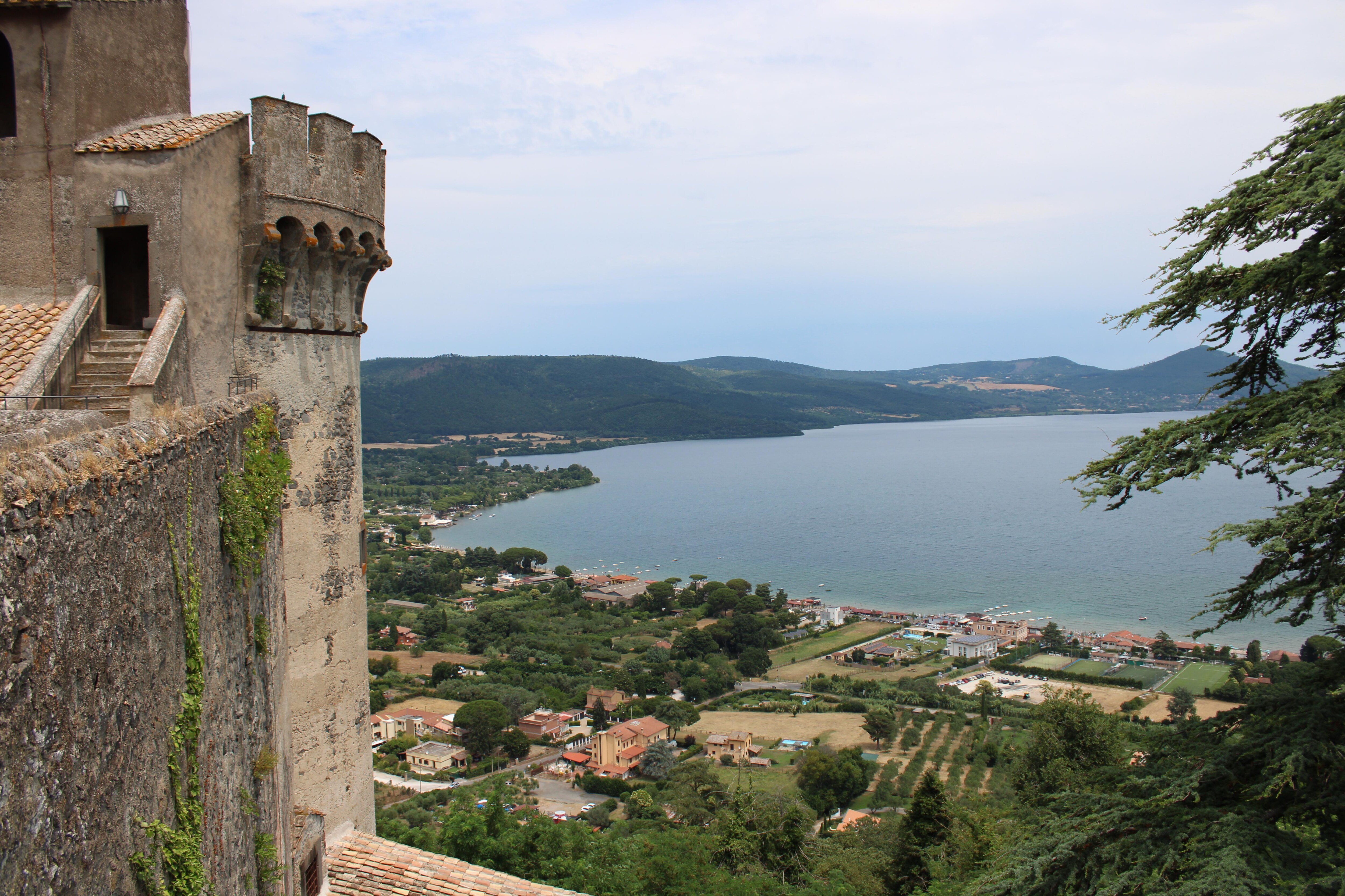 View of the lake from the castle