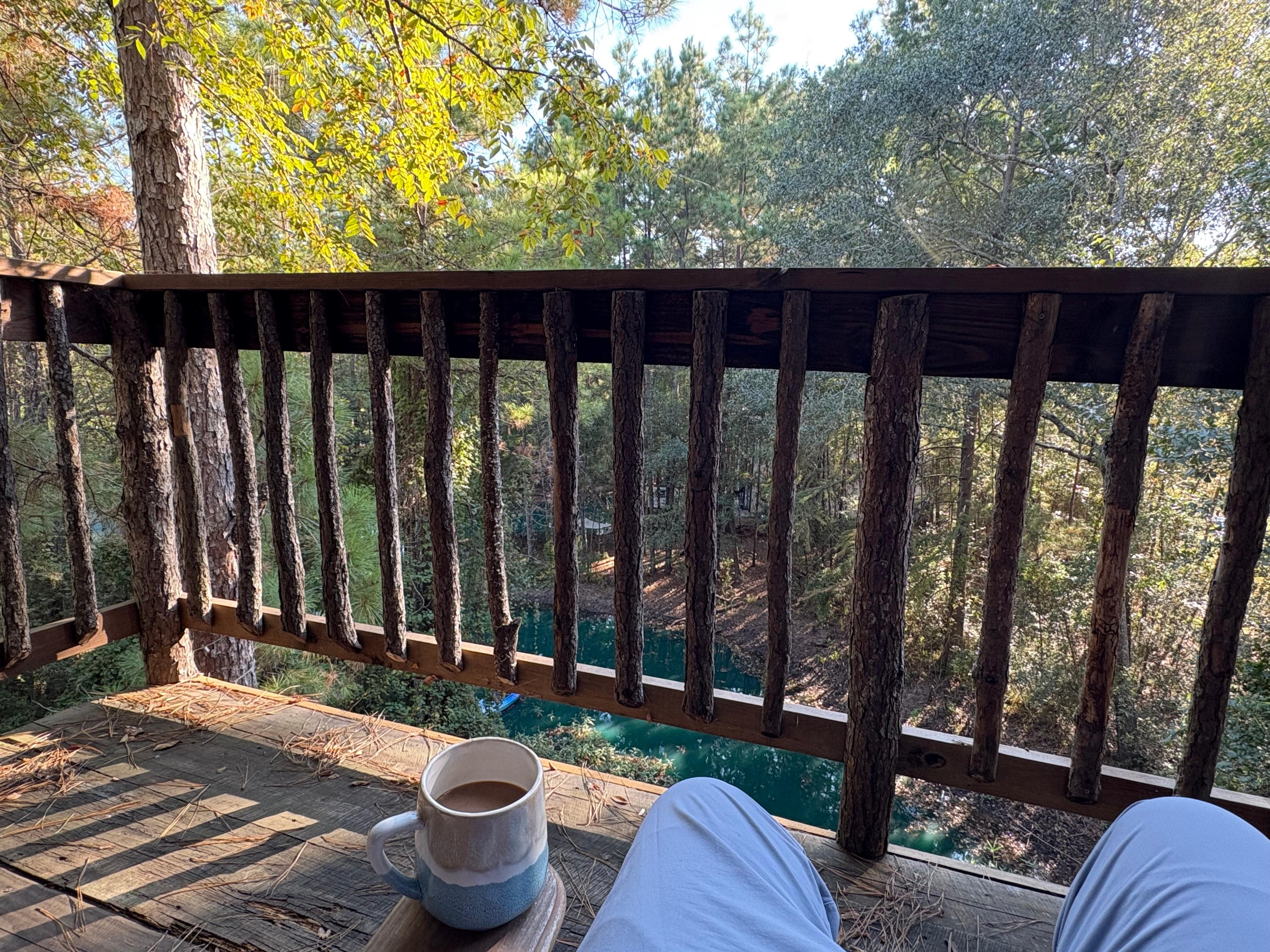 Morning coffee! Beautiful view!