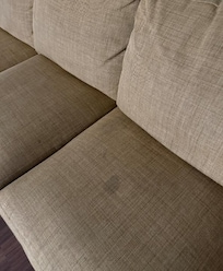 a few stains on couches
