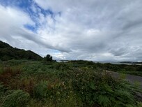 Udsigt fra hotellets have.